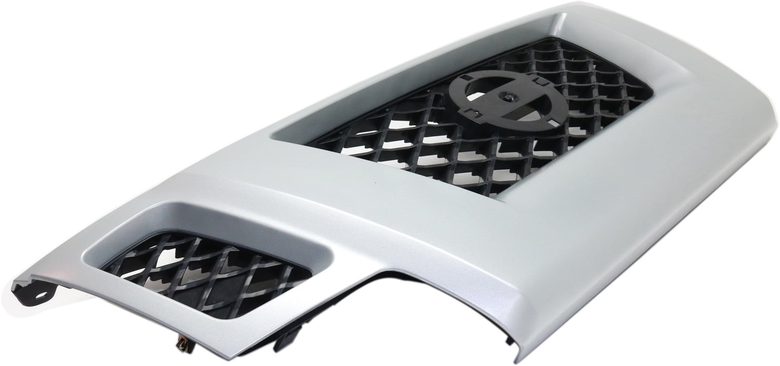 Grille Assembly Compatible With 2009-2013 Nissan Xterra Painted Silver Shell with Gray Insert