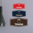 thumbnail image 3 of Fancy Trash Sign (Red) - Medium, 3 of 5