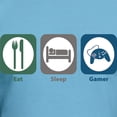 thumbnail image 3 of CafePress - Eat Sleep Gamer Fitted T Shirt - Fitted T-Shirt, Vintage Fit Soft Cotton Tee, 3 of 4