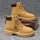 thumbnail image 2 of Botas altas para Hombre, botines de motocicleta a la moda, Botas de cuero impermeables para Hombre, Botas de plataforma con cordones, Botas de talla grande para Hombre, 2 of 5