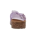 thumbnail image 3 of bebe Girls' Footbed Jelly Clogs with Buckle and Charms for Toddler/Little Kid/Big Kid, 3 of 7