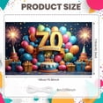 thumbnail image 2 of Golden Glitter 70th Birthday Banner Colorful Balloons Display Firework Design Gift Box Decor Birthday Party Backdrop for 70th Birthday Party Indoor Celebration Family Gathering, 2 of 7