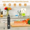 thumbnail image 5 of FNNMNNR Milk Frother 3 Speed Electric HandHeld Coffee Foam Maker USB Rechargeable Mini Egg Whisk with 3 Portable Whisks, 5 of 6