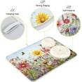 thumbnail image 4 of Wildflowers Dish Drying Mat, Absorbent Microfiber Pad Protector For Kitchen Counter Top Mat Dish Drainboard 16x18in, 4 of 7