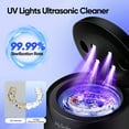 thumbnail image 6 of MySmile 45kHz Portable Ultrasonic Retainer Cleaner UVC Sterilizer Machine Dental Cleaning Pod for Denture Cleanser, Invisalign Aligner, Braces, Mouth Guard,Jewelry, 2 Modes, 6 of 14