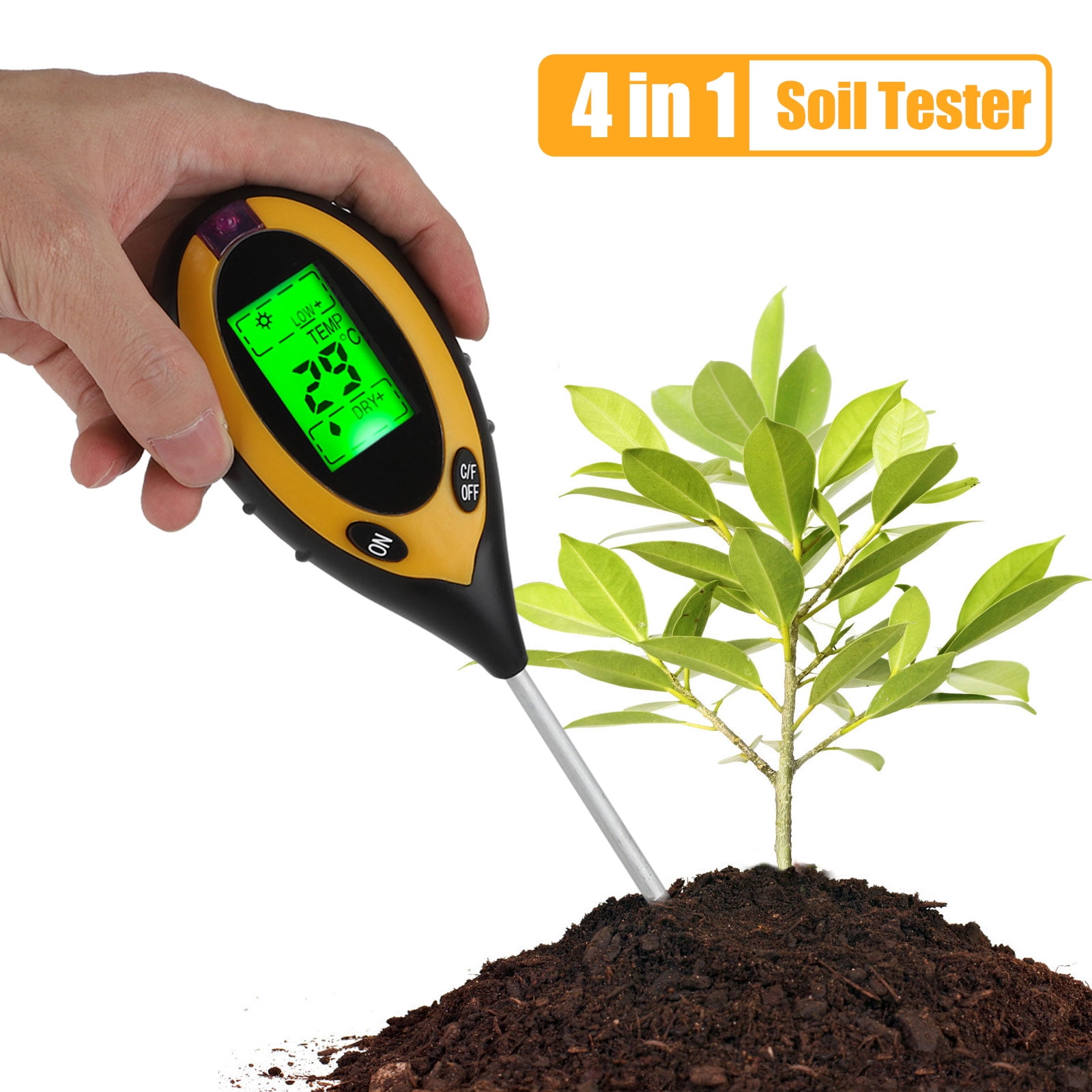3 In 1 Digital Soil Tester Soil Plant EC Moisture Temperature Meter 3 In 1 Digital Soil Tester Soil Plant EC Moisture Temperature Meter