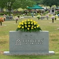thumbnail image 4 of Sympathy Silks Artificial Cemetery Flowers 30" Yellow Rose Buds Saddle for Headstone, 4 of 9