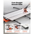 thumbnail image 2 of VEVOR 63-Inch Manual Tile Cutter, Upgraded Rail and Sliding Head, Precision Alignment Guide, Tungsten Carbide Cutting Wheel, Support Legs with Swivel Wheels, for DIY Pros, Ceramic, Floor, Wall Tiles, 2 of 9