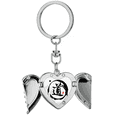 thumbnail image 1 of Dao la religión personaje China Llavero de alas de ángel en forma de corazón, 1 of 3