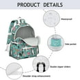 thumbnail image 4 of Australian Shepherd Floral Backpack for School,Cute School Bag,Schoolbag with Adjustable Shoulder Straps & Padded Back,13.4"x11"x4.7", 4 of 6