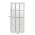 thumbnail image 3 of DecMode 22" x 48" White Window Pane Inspired Wall Mirror, 3 of 12