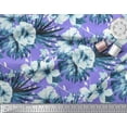 thumbnail image 3 of Soimoi Purple Cotton Duck Fabric Leaves & Floral Printed Craft Fabric by the Yard 42 Inch Wide, 3 of 3