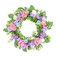 thumbnail image 4 of Tachiuwa Front Door Spring Wreath Rose Wreath Fashion Elegant Hanging Ornament Flower Wreath for Porch Indoor Wedding Decor, 4 of 10