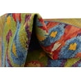 thumbnail image 6 of Unique Loom Outdoor Modern Collection Area Rug - Ikat (5' 1" Round Multi/Burgundy), 6 of 11