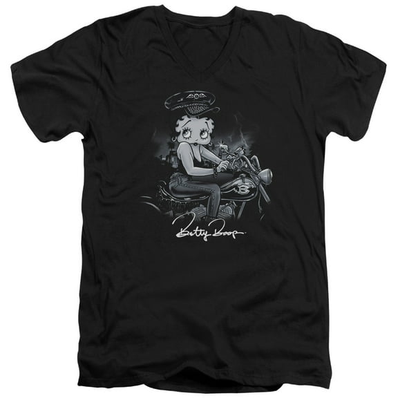Betty Boop - Storm Rider - Slim Fit V Neck Shirt - Large