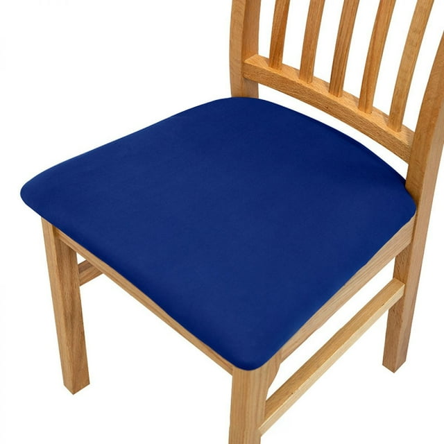 Fundas para asientos de sillas de comedor, funda de cojín tapizada para asiento de silla de comedor, elástica