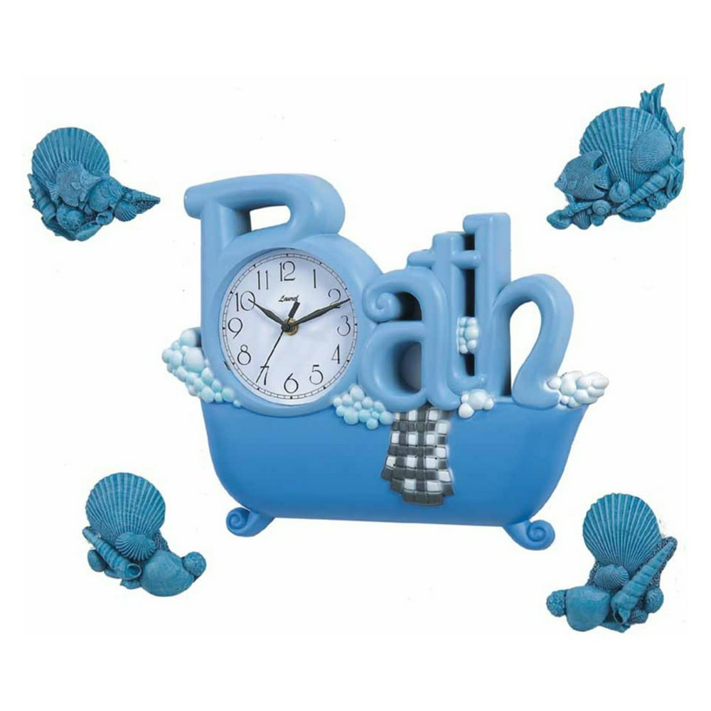 Novelty Bath Clock Set with Sea Shells Control Brand