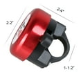 thumbnail image 2 of DUNCHATY 2 Pack Chrome-Plated Bike Bell, Stylish & Effective for Daily Rides, Bike Bells for Adults Kids, Bike Horn, Bike Accessories, Red, 2 of 5
