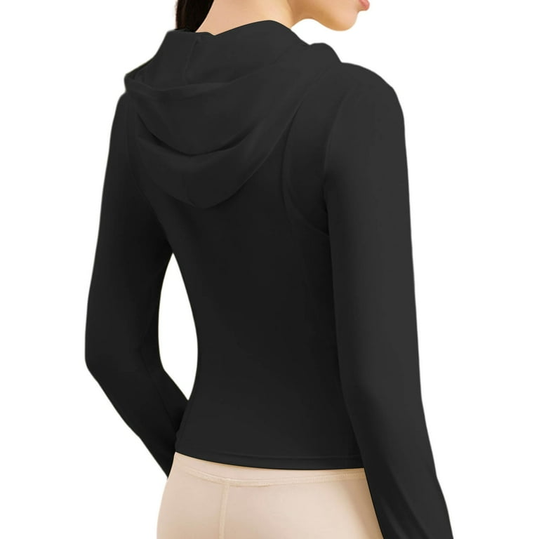 Miluxas Workout Jackets Women Lightweight Long Sleeve Shirts Thumb