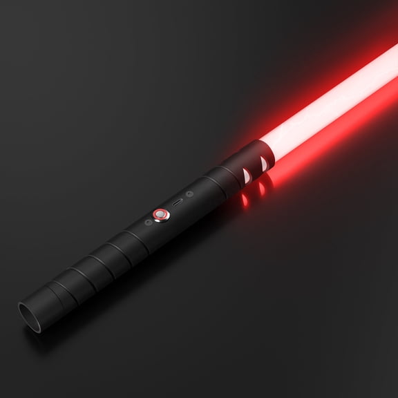 JvmuSaber Mini Lightup Saber RGB Toys, Real Dueling Lightup Saber with 15 Colors 4 Sound Modes for Galaxy War Fighters Adults Present