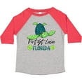 thumbnail image 3 of Inktastic Port St. Lucie, Florida Happy Sea Turtle Boys or Girls Toddler T-Shirt, 3 of 5