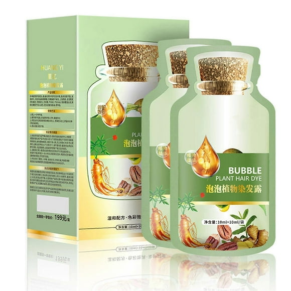 Plant Ingredient Hair Dyes Rich Bubble Efficient Hair Coloring Gream for Daily Makeup