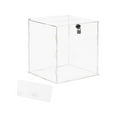 thumbnail image 2 of Acrylic Wedding Cards Box Money Gift Holder Box Decoration Wedding Keepsake Box with Lock for Wedding Reception Anniversary Graduation, 9.84x9.84'' Blank, 2 of 7
