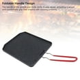 thumbnail image 4 of Aluminum Alloy Nonstick Camping Griddle Plate Folding Handle BBQ Indoor Outdoor Cooking, 4 of 7