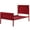 Red, variant on Twin Bed - Panel Headboard Design - Bedroom Space - Adds Modern Element