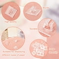 thumbnail image 6 of 80Pcs Card Stands Translucent Plastic Card Holders Square Game Card Stands Paper Miniature Bases Clear Business Card Holder Plastic Clip, 6 of 9