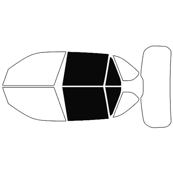 Avery Dennison NR Nano Ceramic IR Window Tint Kit Compatible with BMW X5 2014-2018 - Back Precut Kit