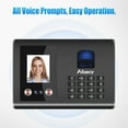 thumbnail image 4 of Aibecy Intelligent Attendance Machine Face Fingerprint Password Recognition Mix Biometric Time Clock for Employees with Voice Broadcast Function Support Multi-language, 4 of 7