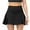Black, variant on IROINNID Mini Elastic Waist Skirt For Women Fake Two-piece Running Casual Summer Sports Exercise CyclingGym Yoga Tennis Skirt (including Pocket) Solid Color Skirt