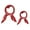 Red Dots&Red Dots, variant on INSPIRE CHIC 2Pcs 50cm Women Satin Printed Square Kerchief Hair Wrap Neck Scarf 50*50cm/19.69*19.69"(L*W) Red Dots&Red Dots