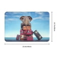 thumbnail image 3 of Fotbe Extra Durable Door Mat - Dirt Trapping Outdoor Welcome Mats - Non-Slip Outdoor Door Mats - Low Profile Front Door Mat - Indoor (16" x 24", Elephant Sits ), 3 of 9