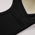 thumbnail image 4 of Gytharion Women's Plus Size Front Closure Bras Solid Color Wide Straps Textured Cups Full Coverage Bras Everyday Comfort Wireless Bras, 4 of 8