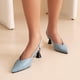 thumbnail image 4 of Zapatos de mujer Sandalias con patrón de serpiente Casual Cómodo Tacón alto Punta estrecha Hebilla Bombas Wmkox8yii  nm2913, 4 of 7