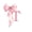 White Pink T, variant on meiyoeat Pink Bow Letter K Zipper Twin Comforter Sets with Fitted Sheet and 2 Pillowcases for Girls, Dreamy Princess Style Zipper Bedding Set, Pink Reversible, 4pcs