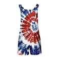 thumbnail image 4 of Moxiu Womens American Flag Overalls Shorts 4th of July Sleeveless Festival Patriotic Rompers Loose Independence Day Adjustable Strap Short Overall 2025 Blue,XXL, 4 of 5