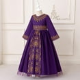 thumbnail image 4 of Cowsor Muslim Girls' Embroidered Princess Dress – Long Sleeve, with Bag (4-8Y), 4 of 7