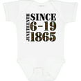 thumbnail image 3 of Inktastic Juneteenth Since 6-19-1865 Boys or Girls Baby Bodysuit, 3 of 5