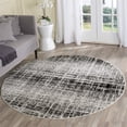 thumbnail image 2 of Safavieh Adirondack Collection ADR116B Ivory and Silver Modern Abstract Round Area Rug (6' Diameter), 2 of 3