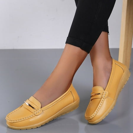 Daznico Womens Loafers Comfort Flats Shoes Womens Breathable Lace Up Shoes Casual Shoes Size 6.5