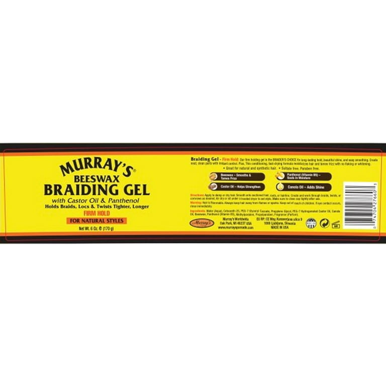 MURRAY'S - Beeswax Braiding Gel FIRM HOLD - Walmart.com