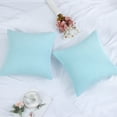thumbnail image 6 of PiccoCasa 2 Piece Throw Pillow Cases Corn Striped Cushion Covers, Light Blue 18" x 18", 6 of 7