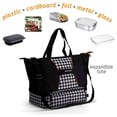 thumbnail image 3 of HotLogic 16801176-HND Food Warming Lunch Bag & Casserole Tote, Houndstooth, 3 of 6