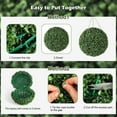 thumbnail image 5 of 20” Artificial Plant Topiary Ball, Pre-Lit Artificial Topiary Plant With 8 Mode, 40 LED Lights, Battery Operated,and Remote Control, Light Plant Ball for Backyard, Wedding and Home DéCor (2-Pack), 5 of 7