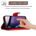 thumbnail image 4 of for Motorola Moto G Stylus 5G 2023 Wallet Case, Elegant Card Holder Cash Slot PU Leather Kickstand Shoulder Strap Shockproof Protective Flip Women Girls Case Cover for Moto G Stylus 5G 2023, Red, 4 of 6