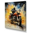thumbnail image 2 of Designart "Adventure In An Industrial Motorcycle" Motorcycle Canvas Prints, 2 of 7