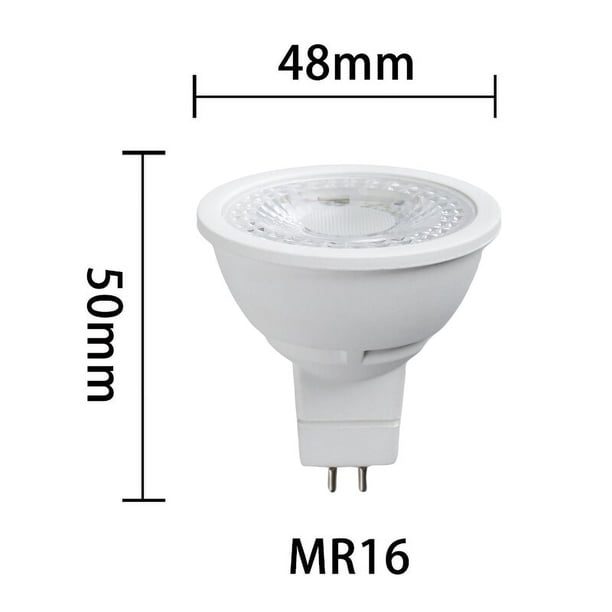 Foco LED de ángulo de haz de luz para el hogar, Bombilla de ahorro de energía en estudio y cocina, E27, GU10, 220V, 7W, 36 grados, MR16, GU5.3